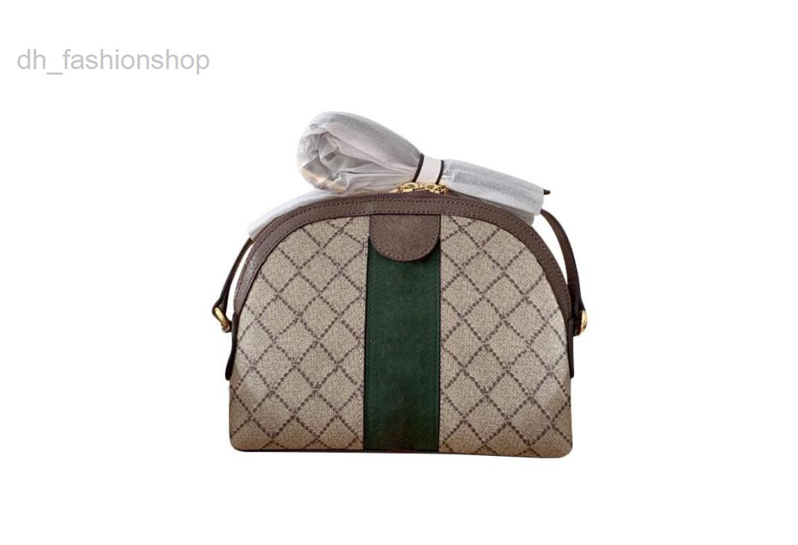 

2022 High Quality classic Shoulder bag for women Ophidia series double printing red and green canvas woman shell bag shoulder messenger ladies bag