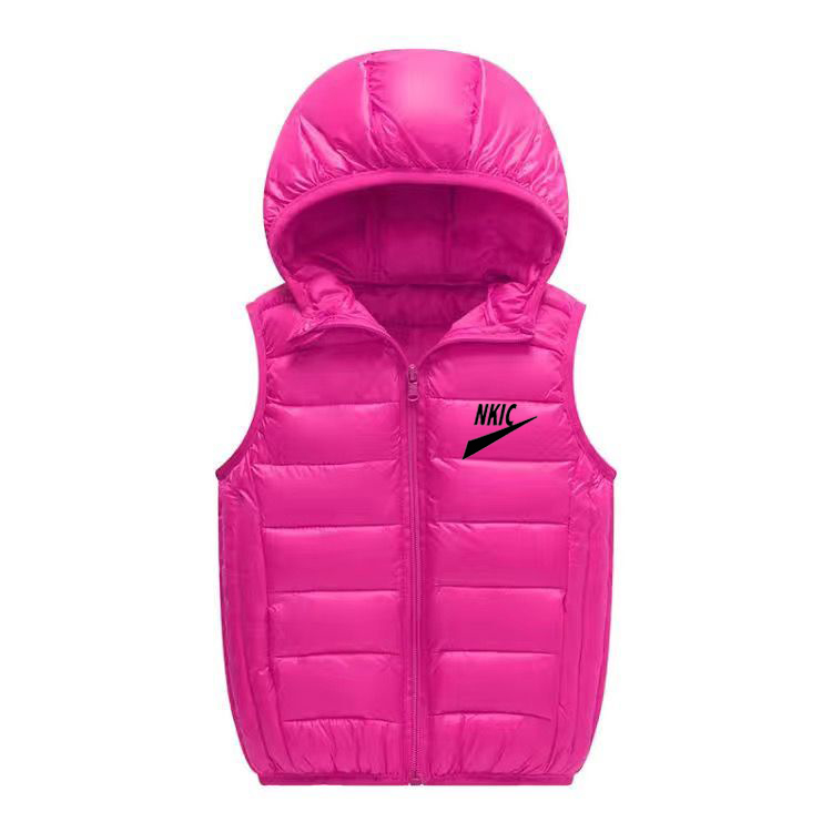 Autumn Winter Baby Vest Down Hooded Waistcoat Boy Girl Keep warm Waistcost Kid Sleeveless Jacket Children Vest 0-6Y-image-801155303
