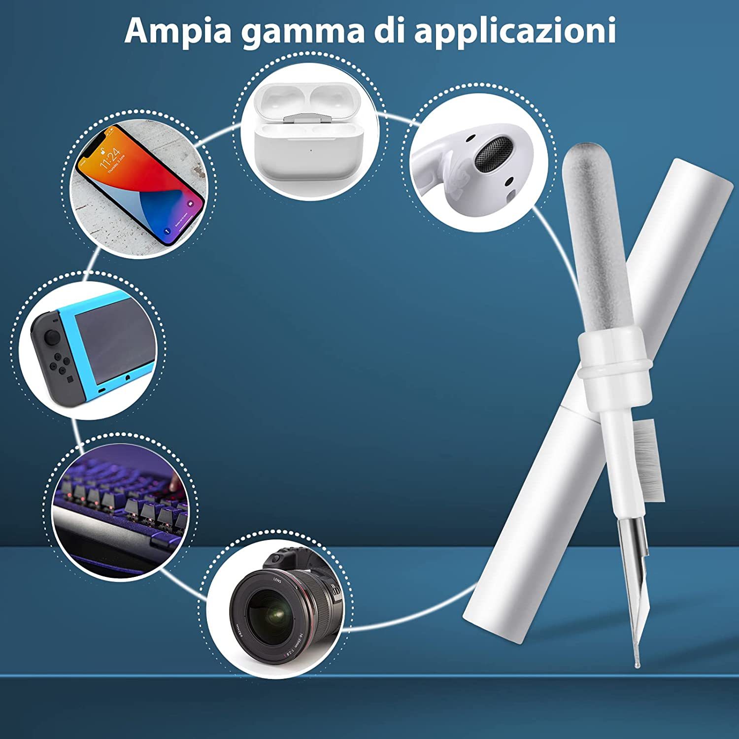 

headphone Cleaner Kit for Airpods Pro 1 2 earbuds Cleaning Pen brush Bluetooth Earphones Case Cleaning Tools Huawei Samsung MI