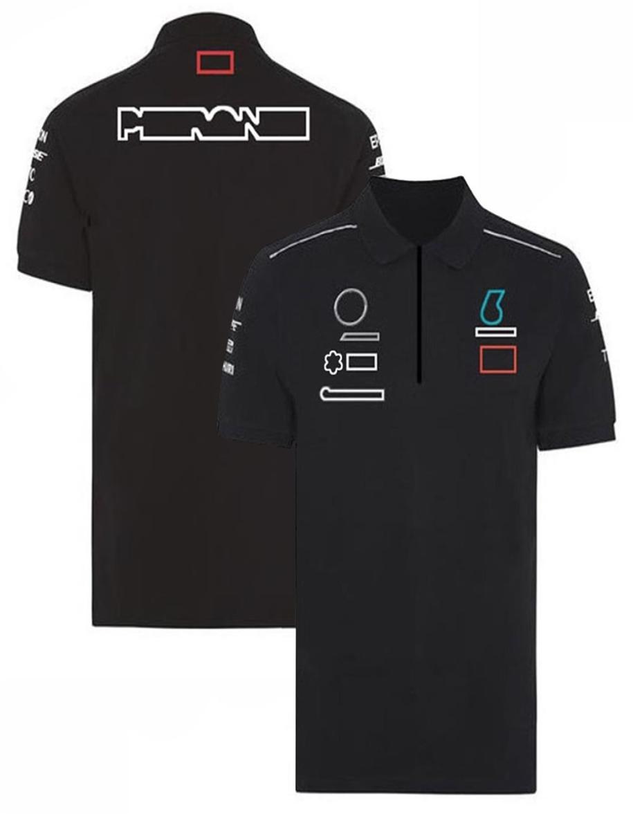 

New F1 Polo Shirts Team Lapel Short Sleeved Custom Formula 1 Racing Tshirts