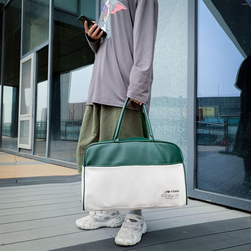 

Duffel Bags Contrasting Color Gym Travel Outdoor Sport Backpack Yoga Training Fitness For Man Women Handbag Swimming Waterproof