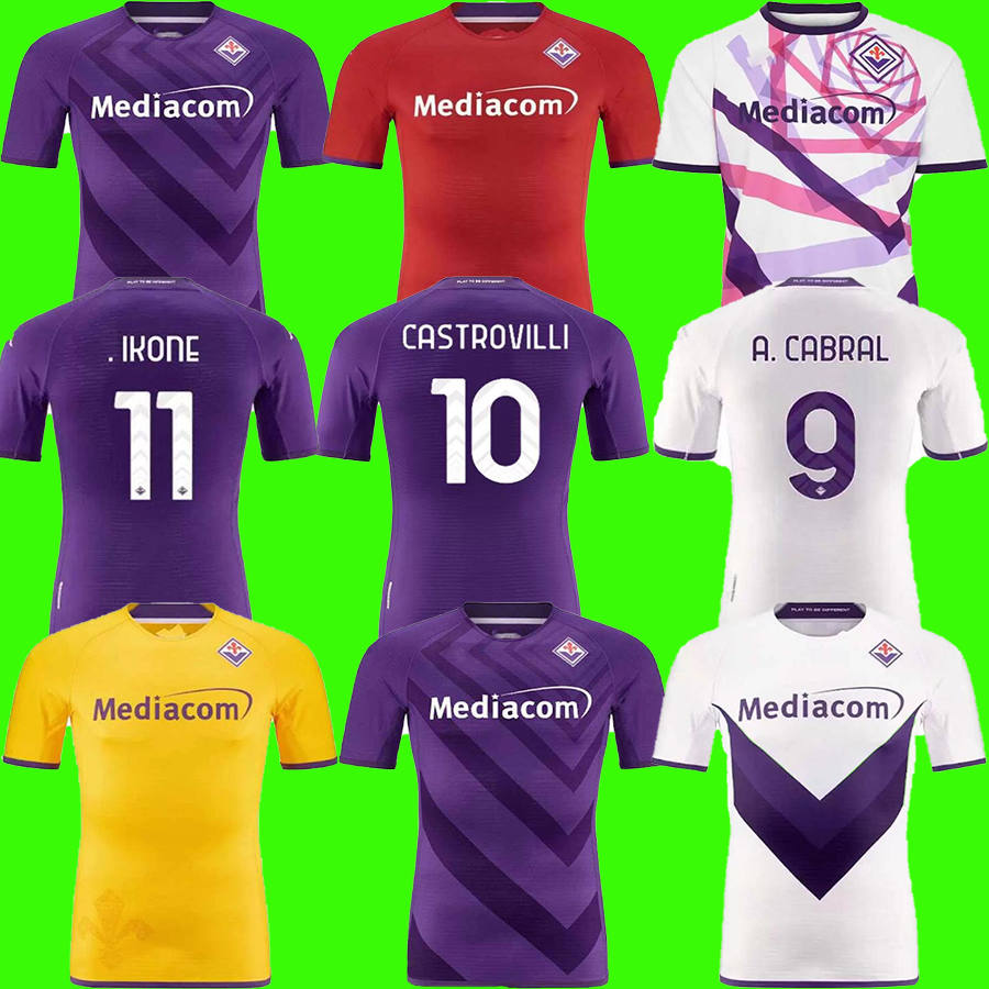

2022 2023 Fiorentina soccer jerseys Ribery Callejon Prince Pezzella Chiesa 22/23 VLAHOVIC Firenze Vlahovic Maillot de Pie Florence Men Kids Kits Full sets uniforms, 22-23 home