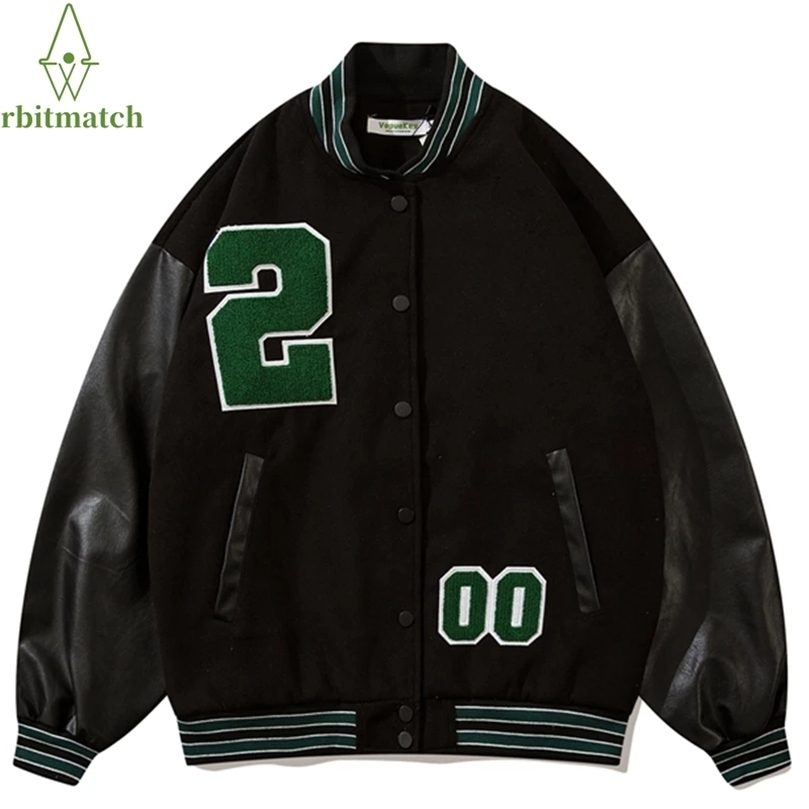 Mens Jackets Bomber Letters Embroidery Solid Fashion Varsity Men Streetwear College Style Baseball Coat Unisex Winter 220902
