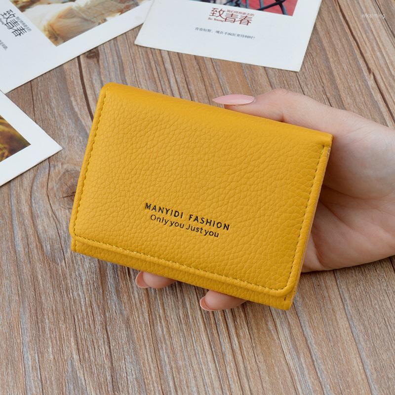 

Wallets Women's Wallet Cute Student Letter Short Trend Small Fashion Pu 2022 Coin Purse Ladies Card Bag For Women, Pink
