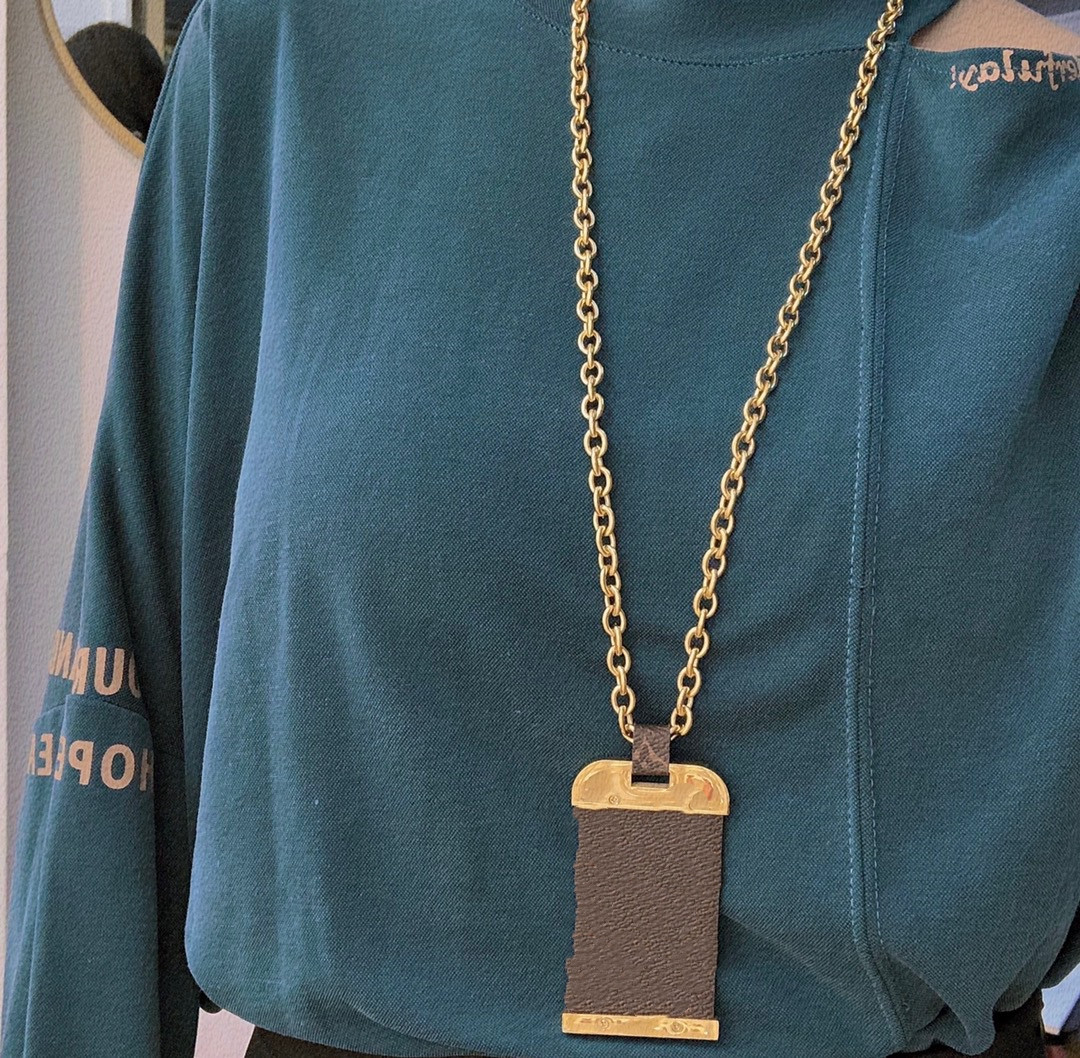 

Luxury Brand Designer Letters Bangle Pendant Necklaces Men Women Metal Jewelry Personality Creative Fashion