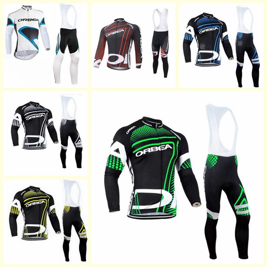 

ORBEA team Cycling long Sleeves jersey bib pants sets Bike Clothing Ropa Ciclismo Sport Uniformes U120913235b, 1a