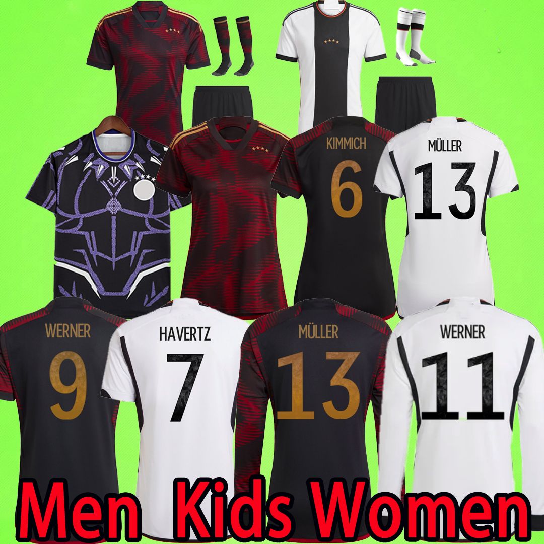 

2022 Soccer Jerseys Fans Tees GermanyS WERNER MULLER Football shirt KROOS GNABRY KIMMICH HAVERTZ REUS German 22 23 men kids kit women uniform Player version 2023, Postage