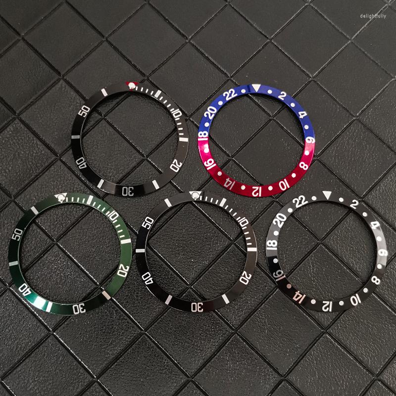 Kits de réparation de montre haute qualité 36.5mm anneau en aluminium lunette Insert pour Vintage 1978 boîtier accessoires diamètre intérieur 30.