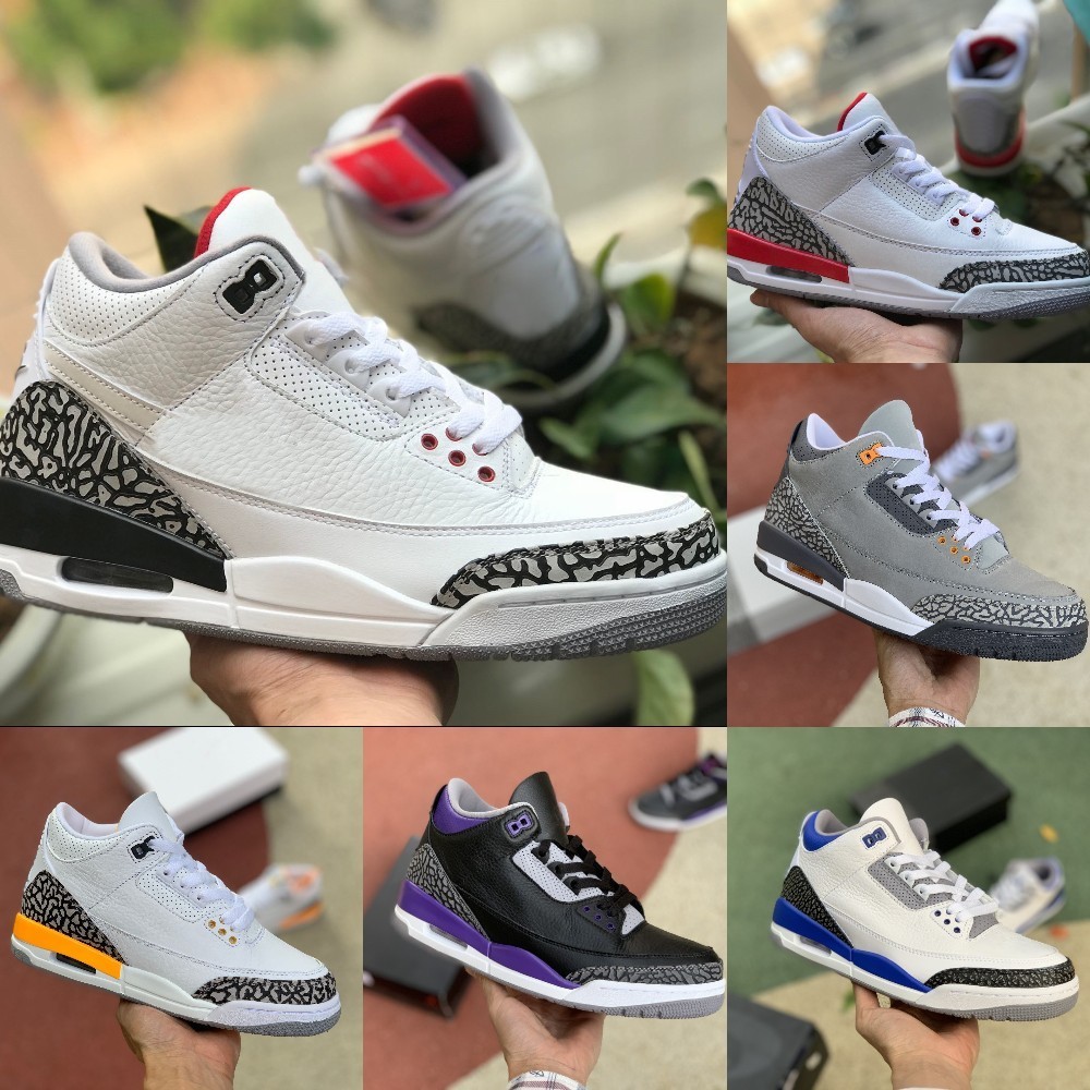 

Jumpman Racer Blue 3 3S Basketball Shoes Mens Cool Grey A Ma Maniere UNC Fragment Knicks FREE THROW LINE Denim Red Black Cement Pure White Trainer Sneakers S15, Please contact us