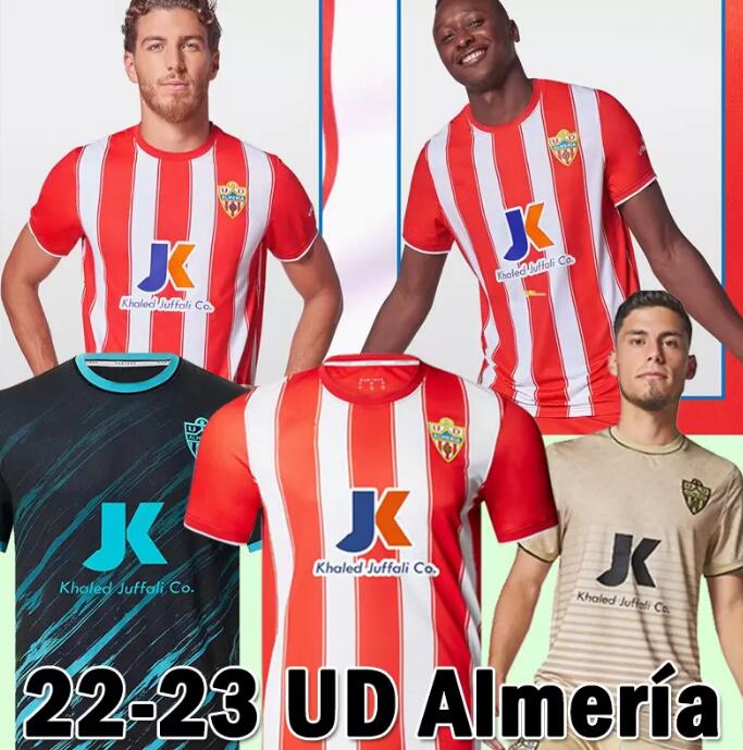 

2022 2023 UD ALMERIA Soccer Jerseys SADIQ #9 DYEGO SOUSA #11 Away 22 23 Football Shirt Kit SAMU #30 Maillots De Foot AKIEME #15 JUAN VILLAR #7 Almeria Camiseta Equipacion, 22/23 home