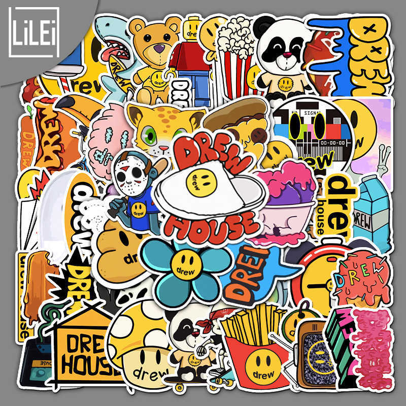 

Fridge Magnets 54 Non Repetitive Drew Trend Cartoon Stickers Luggage Compartment l Suitcase Laptop Car 80OT