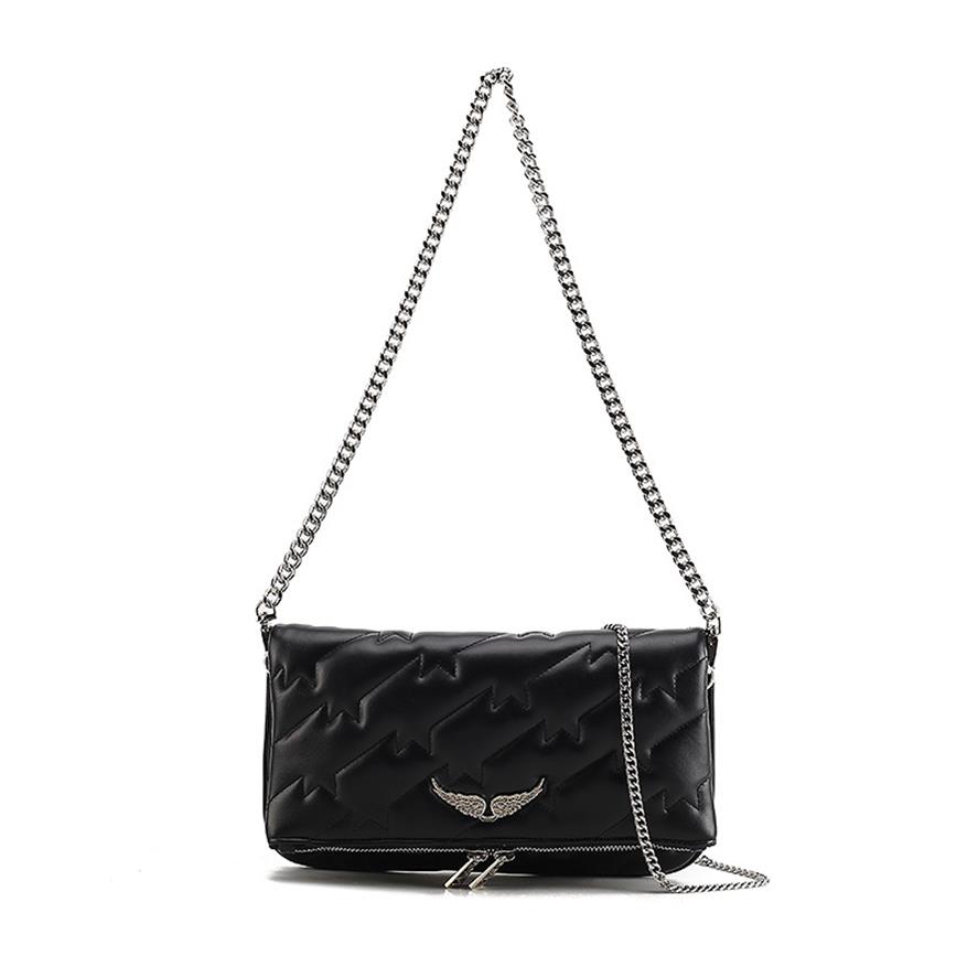 

Et Voltaire Zadig Real Leather Crossbody Bag Women Shoulder s Fashion Diamond Wings Handbag Luxury Chain Messenger Tote252R, Only extra shipping