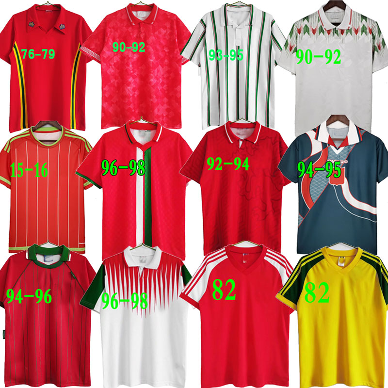 

Welsh retro Soccer Jerseys 15 16 Home awayFootball Shirts 82 90 92 world cup classic vintage 95 96 98 Giggs Hughes Saunders Rush Boden shirt