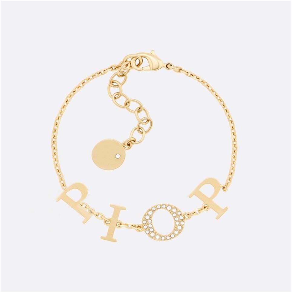 Fashion Designer Bracelets For Women Diamond Gold Chain Pendant Letters D Bracelets New Womens Luxury Love Bracelet Brands Jewelry277R