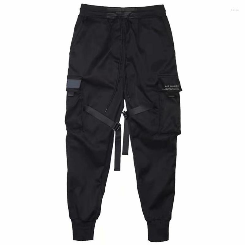 

Hoodies Youth Trousers Brand Functional Tactical Paratrooper Cargo Casual Male Slim Joggers Trend, Black