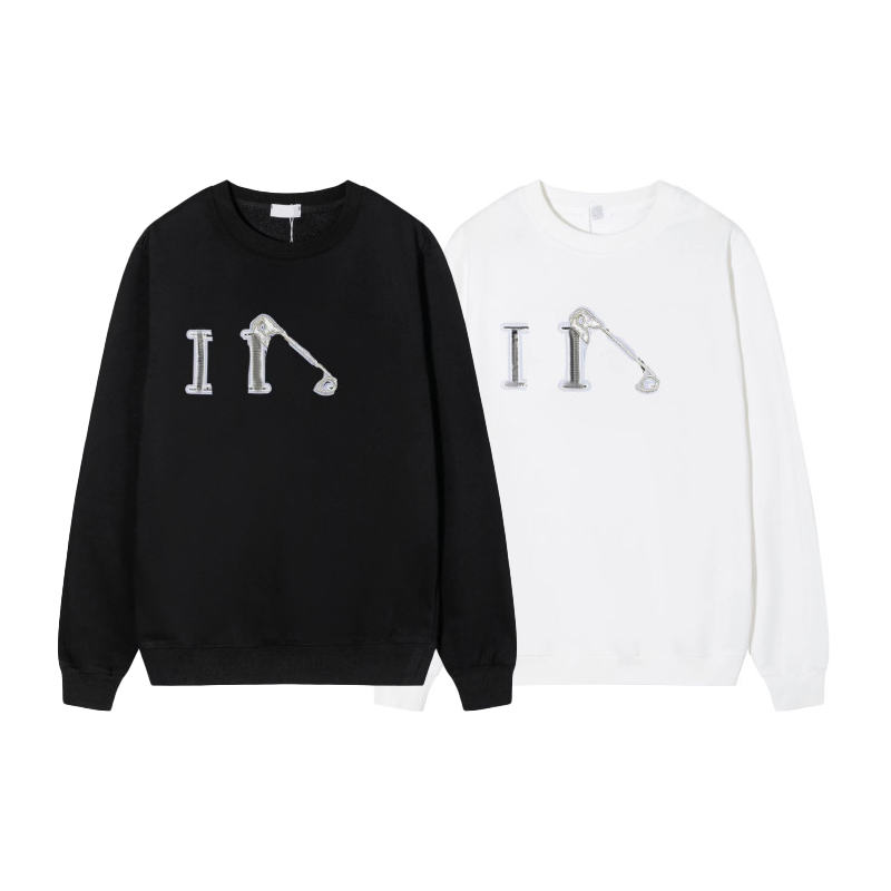 

Mens Hoodies Embroidery Pin D Letter Pin Sweatshirts Long Sleeve Street Men Womens Designer Hoodie Black White Sweatshirt, Extra shipping cost