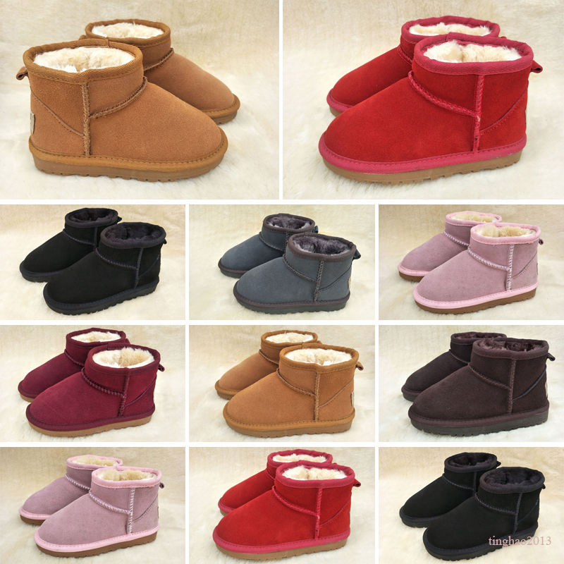 

ugglies boots High Quality Luxury Cassical Boots Snowshoes Mini U5854 women Kids Snow Boots Keep Warm Noot Latest Fashion Sheepskin Cowskin Genuine 6A6H, No shoes