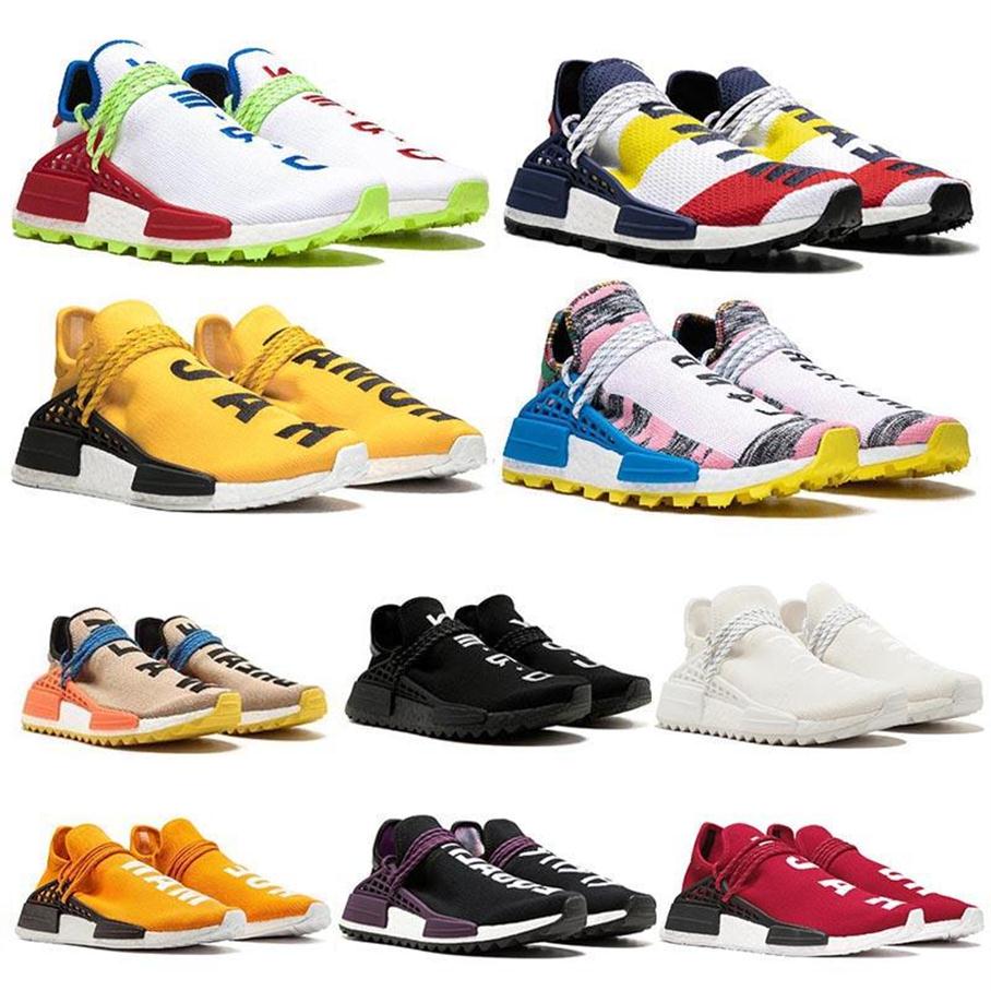 

Cheap New PW Human Race Hu trail Running Shoes Pharrell Williams Triple White Nerd Black Solar Pack Mens Trainers Sports Sneakers jkC243l, Item 36-47 (6)