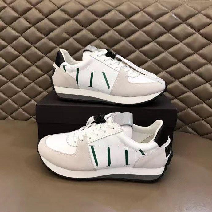 

Shoes 2021 latest design suede Rockrunner camouflage sneakers high quality leather flat casual men s and women Valentinoe''Valentinoity ngE