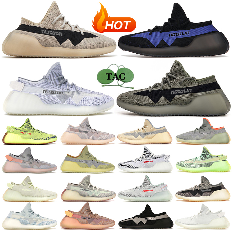 

Men Women v2 Running Shoes Designer Sneakers Dazzling Blue Bred Static Reflective Cloud White Zebra Onyx yeezys Desert yeezies Sage Oreo GAI Mens Womens, Item#7