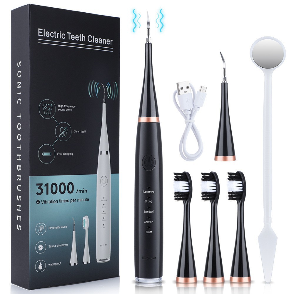 

Electric tooth cleaner six in one electric toothbrush set portable stone removal dental hygienist