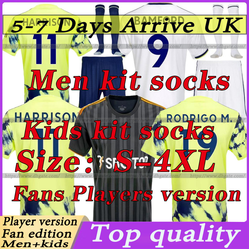 

22 23 BAMFORD Leedss Unitedes Soccer Jerseys RAPHINHA HARRISON yellow Shirt 2022 2023 JAMES MESLIER player fans Uniforms Men kids goalkeeper football shirt, 22/23 fans version away
