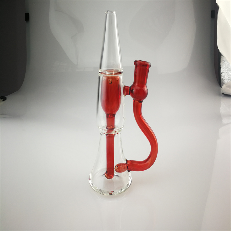 

Smoking Pipes Newest Lava Red Lamp Beaker Bong 9 Inch Glass Bongs 14mm Female Joint