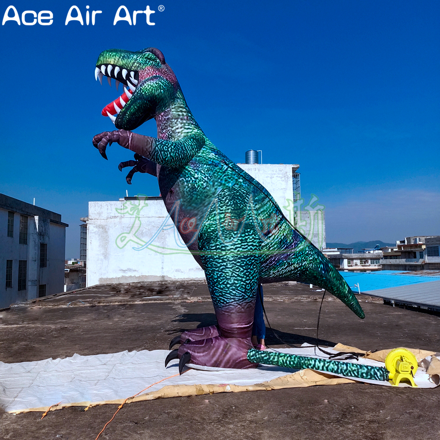 

Custom Made Giant 4mL Inflatable Dinosaur Cartoon Mascots For Party Event Exhibition/Advertising Made By Ace Air Art