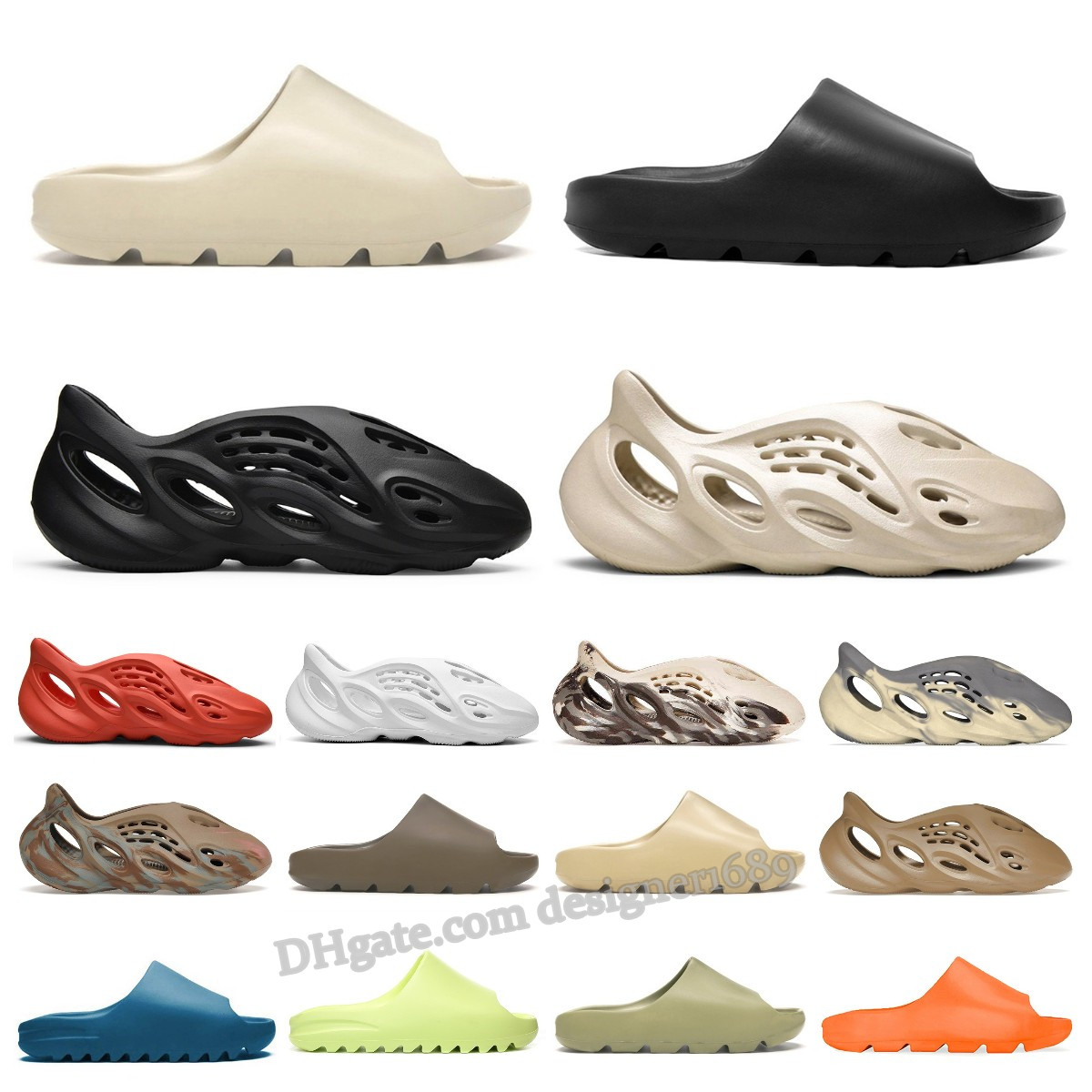 

Fashion slides slippers shoes designer sandals women men beach casual shoes Bone Ararat Ochre Moon Gray Cream Clay mens Foams Runner trainers outdoor sneakers, Box