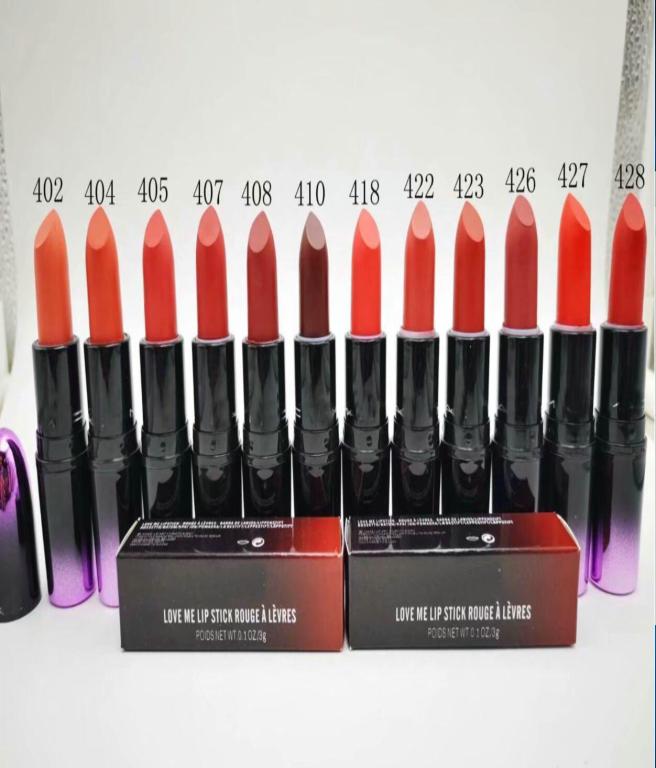 

2020 NEW ARRIVALS LOVE ME LIP STICK ROUGE A LEVRES 3g 12 Different colors 1, Mixed color