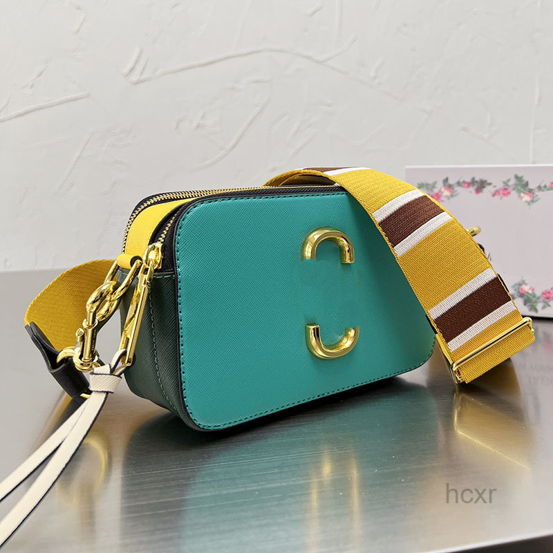 

Cross Body Top Quality Camera Bag 9 Colors Women Crossbody Candy Bags Handbag Genuine Leather Clutch Purse Removable Color Woven Wide Strap
