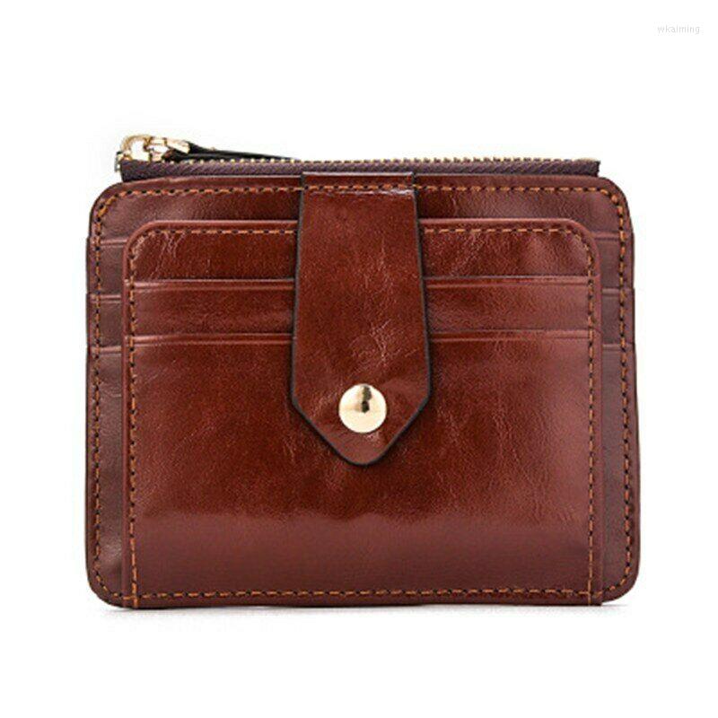 

Card Holders Vintage Purse Wallet Men Women Men's Money Clamp Male PU Leather Cash Clip Billfold, 02