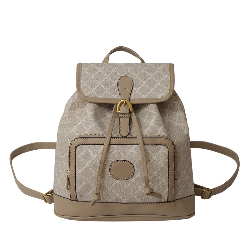 

Brand 2023 leather Backpack Luxurys fashion men039s and women039s classic floral plaid school bags shoulder bag backpacks 718546613, Brown