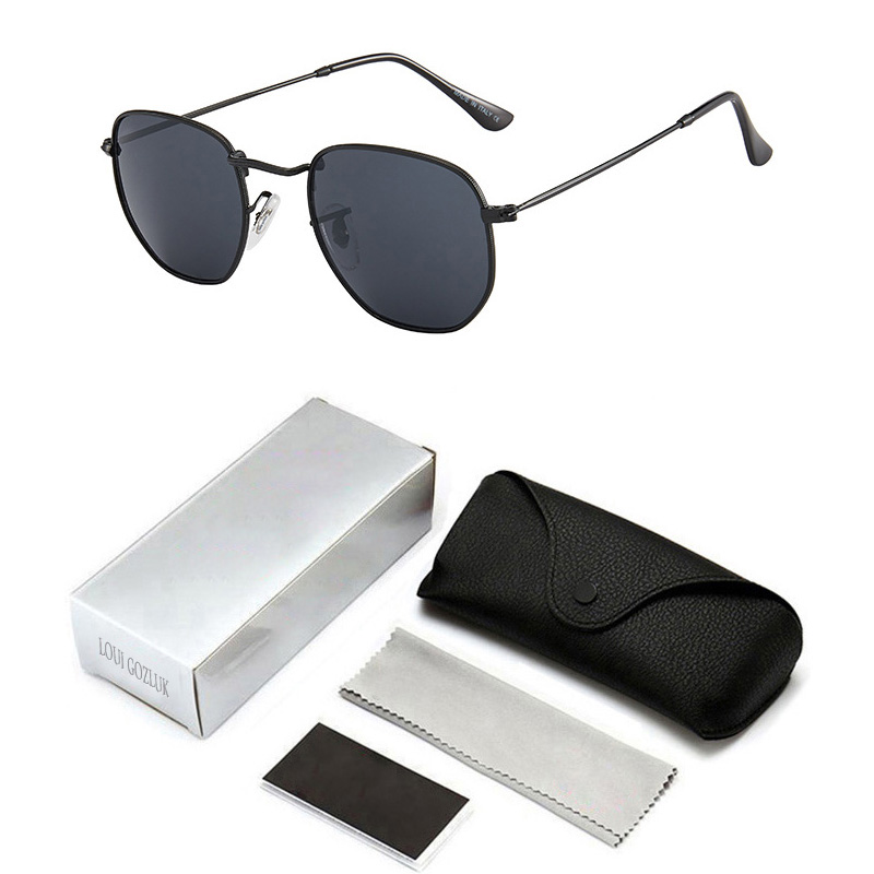 2022 Lunes hexagonnes Lunettes de soleil mode hommes hommes pour hommes designer classiques féminin de lunettes de lunettes de soleil de soleil c