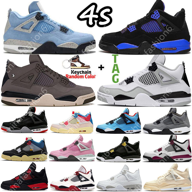 

2022 New 4 4s Sail Mens Basketball Shoes Sneakers Violet Ore Midnight Navy Cool Grey Starfish University Blue Oreo Bred Black Cat Dark Mocha women Sports Trainers, Shoes box