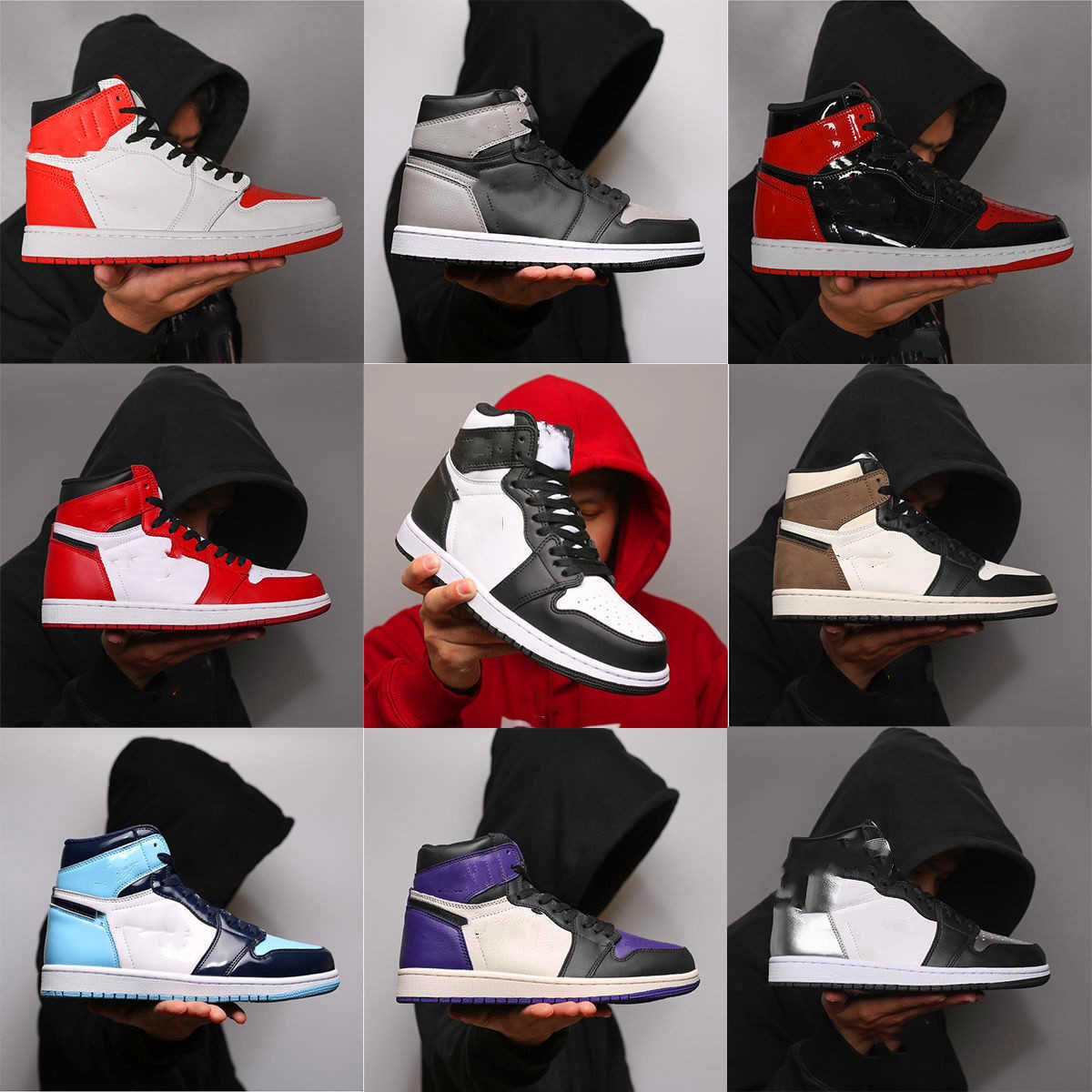 

jordon Jumpman AIR 1 Mens OG High basketball shoes mid aj chicago royal toe black metallic gold pine green black UNC Patent women j1, Pick the color you want