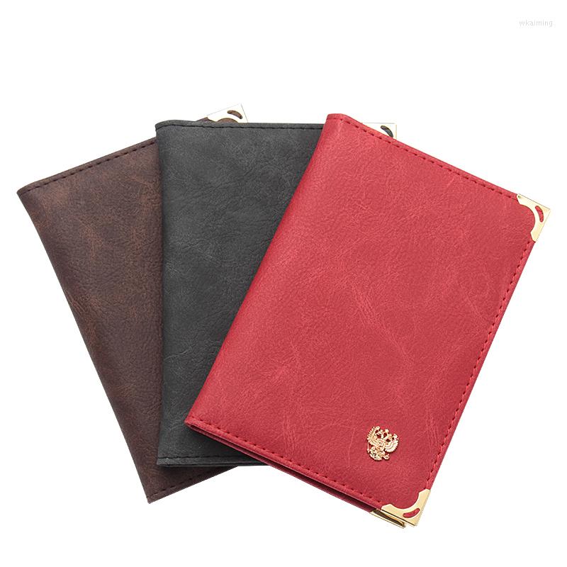 

Card Holders Russian Auto Driver's License Bag Women Men Pu Leather On Cover For Car Driving Documents Credit Holder, Red