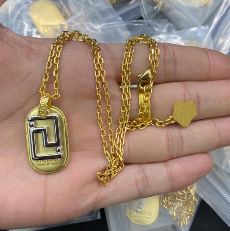 Fashion new designed Pendants Cuba thick chain necklace Banshee Medusa head portrait 18K gold plated women ladies necklaces Designer Jewelry HGC2-image-799283319