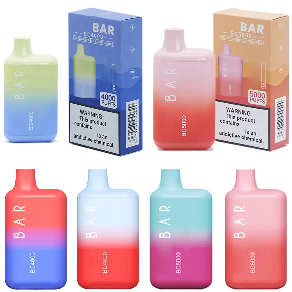 

Vape Pen Bang BC 3000 4000 5000 Puff Disposable E Cigarette BOX 10ml Prefilled Cartridge Pod Device 650mAh rechargeable Battey elfbar bc 5000 vapes Elux Legend