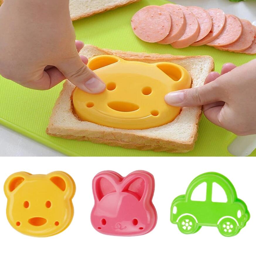 

Sandwich Mould Bear Car Rabbit Shaped Bread Mold Cake Biscuit Embossing Device Crust Cookie Cutter Baking Pastry Tools