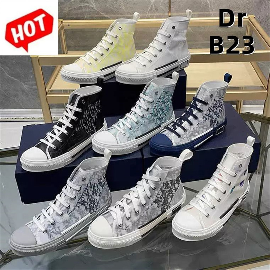 

Designer B23 Oblique Technology Casual Shoes Trainers Trainer Mens Womens Classic Canvas High Triple Luxury Pairs, Color3