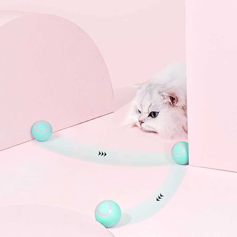 

Smart Cat Toys Electric Cat Ball Automatic Rolling Interactive Training Self-moving Kitten for Indoor Playing
