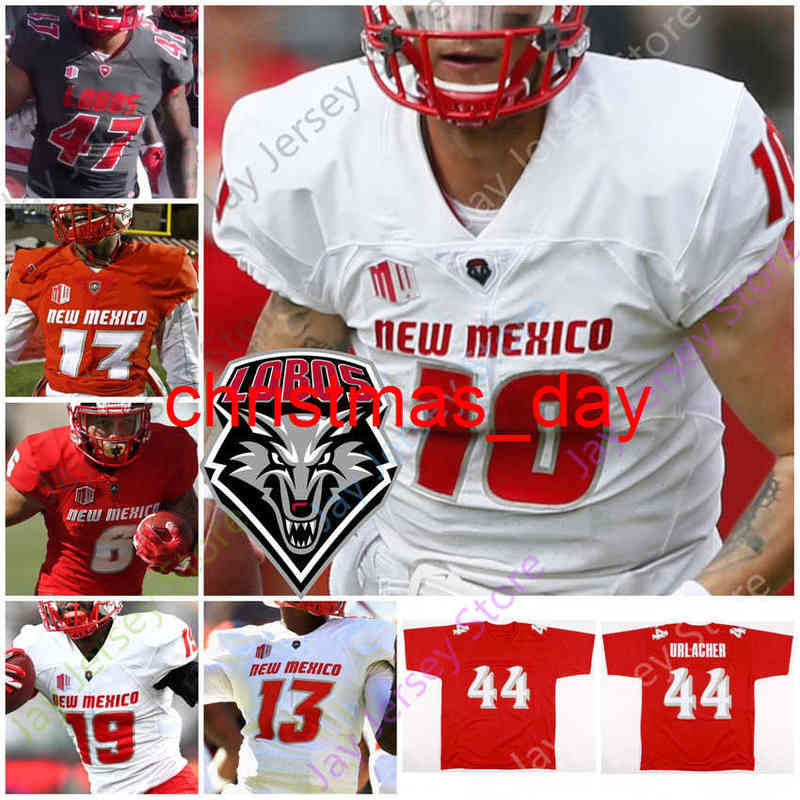 

Men's T Shirts New Mexico Lobos NMU Football Jersey NCAA College Brian Urlacher Tevaka Tuioti Sheriron Jones Ahmari Davis Kress Marcus Williams Hearn Hart, Dark grey