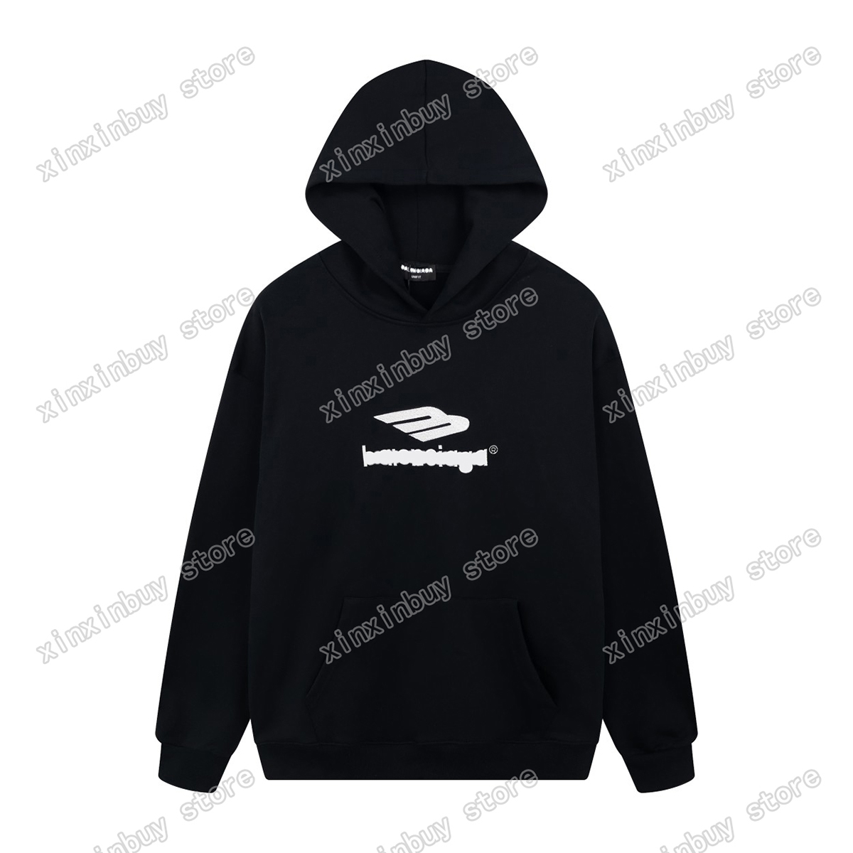 

xinxinbuy Men designer Hoodies Paris Chest big letter embroidery women Sweatshirts black white yellow gray XS-L