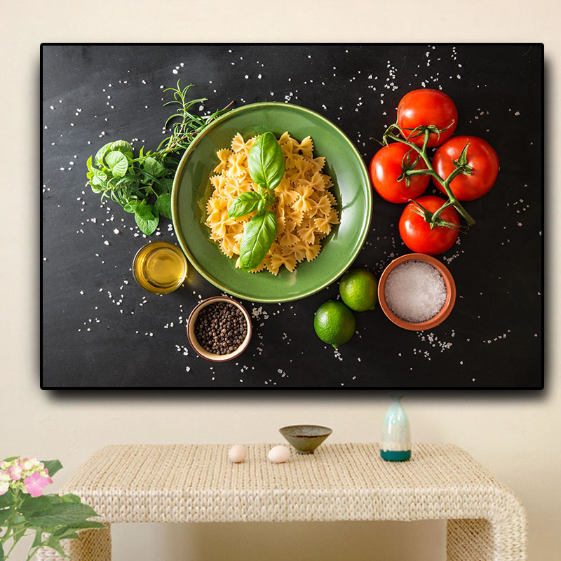 

Canvas Painting Grains Spices Fruit Vegetables Kitchen Cooking Posters and Prints Cuadros Wall Art Food Pictures Living Room