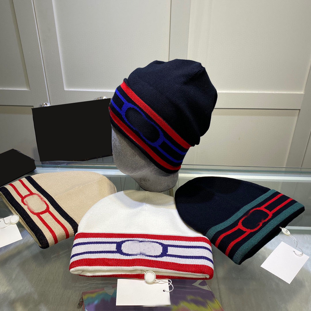 Fashion designer beanie for woman luxury hat mens casquette cashmere wool knitted men beanies outdoor warm baseball sport hats skull caps fitted gre