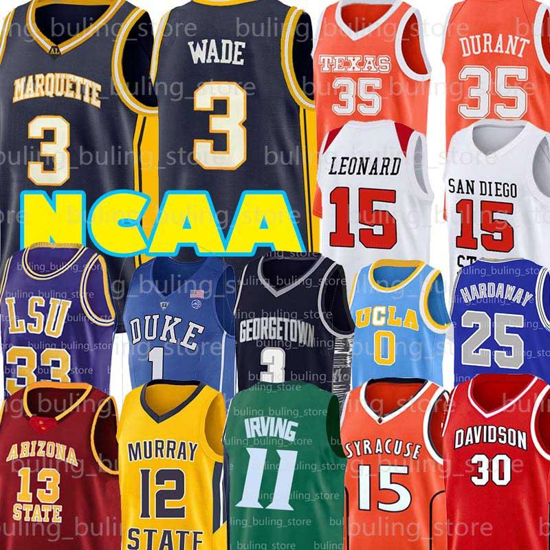 

College wear NCAA Dwyane 3 Wade Jersey Shaquille 32 Oneal College 11 Irving 25 Penny Kyrie Kevin Hardaway 7 Durant 35 James 13 Harden Basket