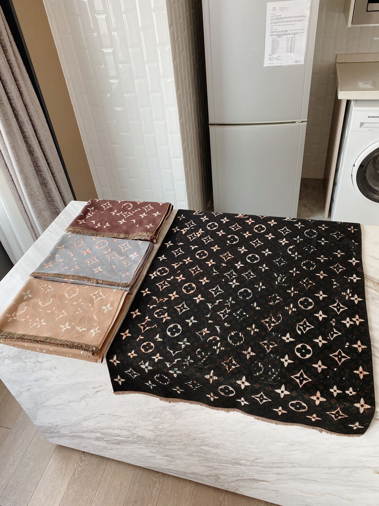 

23ss 4colors NScarves Scarf Women Cashmere Winter Warm Brand Pashmina Shawls Lady Wraps Bufanda Thick Bandana