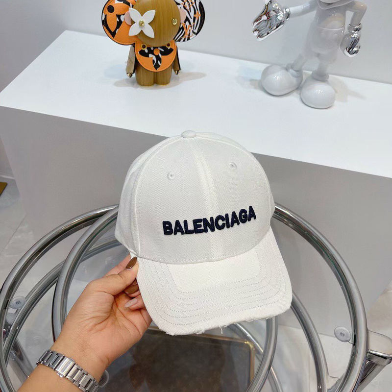 

Hats balenciga Classic Paris same hat women's baseball cap men's duck tongue hat trend sunscreen sunshade hat fashion version, White