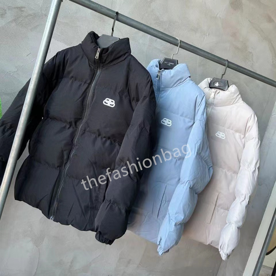 

Winter Men's Jacket Designer New High Quality Paris Logo Lock Print Fashion Simple Casual Warm Bread DownJacket M, Extra shipping fee